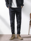 Casual Elastic Pocket Slim Jogger