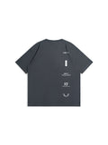 Men'S Back Letter Print Oversize Tee