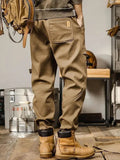 Cargo Pants Loose Straight Cotton Men'S Casual Pants