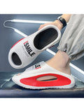 Men'S Casual Soft Sole Letters Print Fashion Slippers