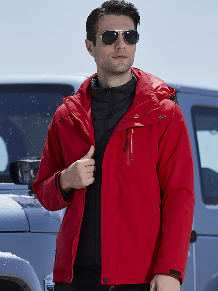 Outdoor Down Jacket 3 In 1 Removable Down Liner Warm Jacket – OEYES