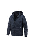 Men's Cotton Jacket Detachable Fashion Workwear Jacket Casual Sports Hooded Cotton Jacket
