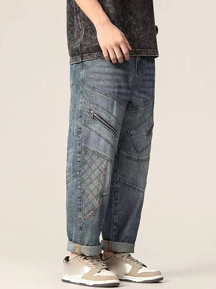 Workwear Loose Fit Casual Men'S Fashion Jeans