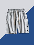 Men'S Buttoned Sports Shorts Loose Basketball Training Shorts
