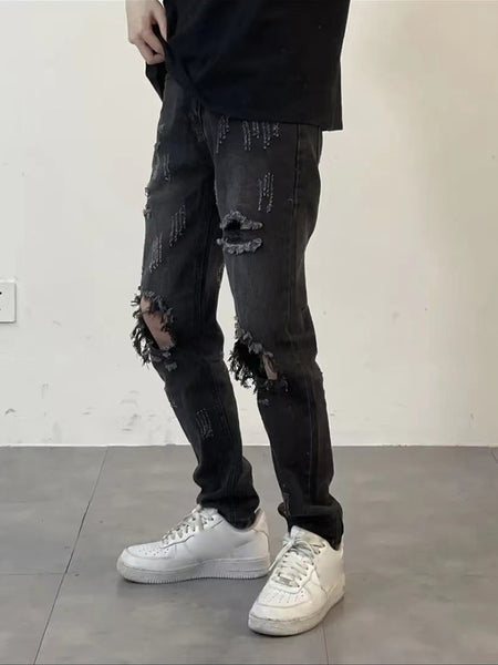 Men'S Vintage Ripped Jeans – OEYES