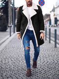 Winter Fleece Composite Faux Suede Men's Warm Jacket