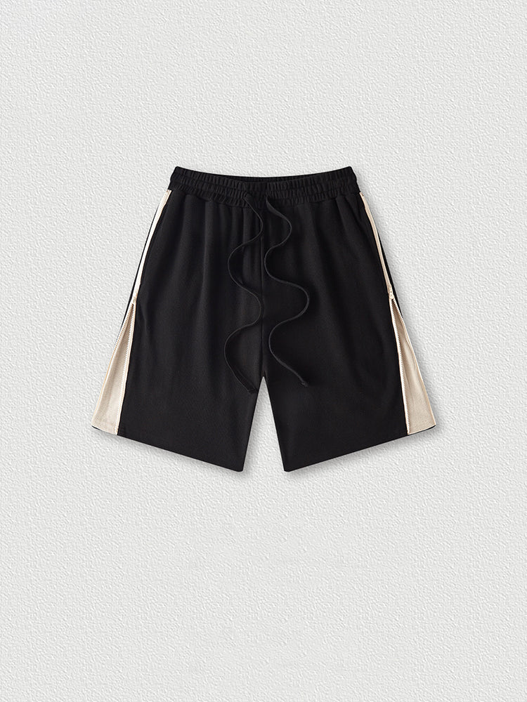 Men'S Contrast-Stripe Cropped Shorts