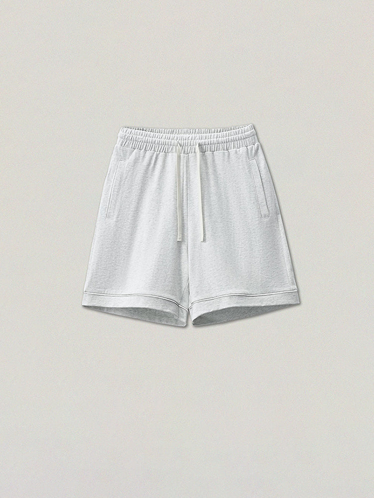 Men'S Loose Solid Cropped Shorts