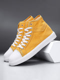 Solid Color High Top Classic All-Matched Casual Lightweight Canvas Shoes