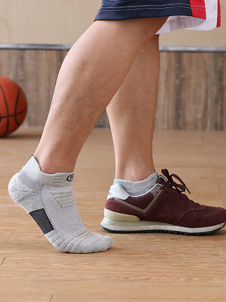 Buy One Get Three Low Top Thickened Sweat Absorption Running Sports Socks