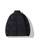 Solid Color Warm Cotton Quilted Jacket