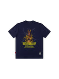 Flame Doberman Print Cartoon Vibe Loose T-Shirt