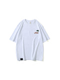 Loose Embroidery Print Men'S T-Shirts