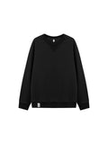 Solid Color Retro Loose Long-Sleeved T-Shirt