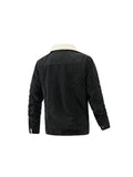 Men's Corduroy Winter Padded Thick Lambswool Workwear Warm Cotton Jacket