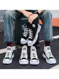 New High Top Sporty Casual Fashion Breathable Canvas Shoes