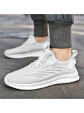 New Flyweaving Mesh Lightweight Sporty Casual Soft Sole Racing Men'S Casual Shoes