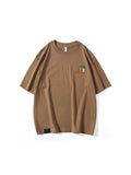 Loose Embroidery Print Men'S T-Shirts