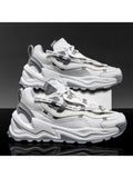 Men'S Solid Mesh Chunky Sneakers