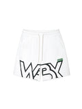 Letter Print Loose Comfortable Drawstring Casual Sporty Men'S Shorts