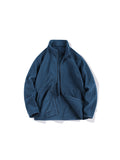 Men'S Warm Solid Color Reversible Fleece Jacket