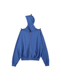 Cardigan Zip Hooded Sweatshirt Men'S Cotton Jacket Casual Sports Loose Tops