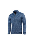 Men'S Sweatshirt Zip Solid Colour Turtleneck Bottoming Jacket