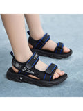 Kids Minimalist Velcro Lightweight Soft Sole Open Toe Kid'S Sandals