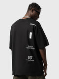 Men'S Back Letter Print Oversize Tee