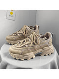 New Fashion Tyre Bottom Solid Color Stylish Clunky Sneakers