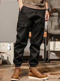 Cargo Pants Loose Straight Cotton Men'S Casual Pants