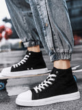 Solid Color High Top Classic All-Matched Casual Lightweight Canvas Shoes