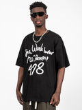 Stylish Letter Print Loose T-Shirt