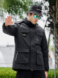 Men'S Outdoor Hiking 3-In-1 Removable Down Liner Padded Thickened Warm Jacket