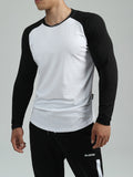 Fitness Sports T-Shirt Men'S Training Sweat Absorption Wicking Casual Bottoming Versatile Fashion Tops