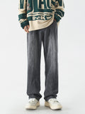 Jeans Men'S Gradient Retro Loose Straight Wide Leg Casual Trousers