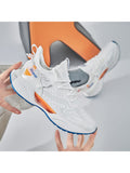 Men'S Breathable Knit Trainers - Running Shoes With A Woven Surface