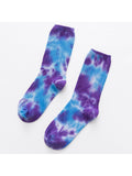 Three Pairs Tie-Dyed Cotton Socks