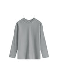 Crew Neck Cotton Long Sleeve Vintage Solid Color Basic Men'S Bottoming T-Shirt