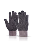 Warm Thickened Woolen Gloves Plus Size Fashionable Padded Knitted Gloves