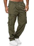 Men'S Casual Loose Straight Work Outdoor Fitness Trousers