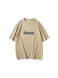 Loose Letter Foam Print Men'S T-Shirt