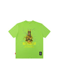 Flame Doberman Print Cartoon Vibe Loose T-Shirt