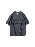 Loose Letter Ger Print Soft Environmental Men'S T-Shirt