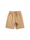 Cropped Splice Letters Embroidery Men'S Shorts