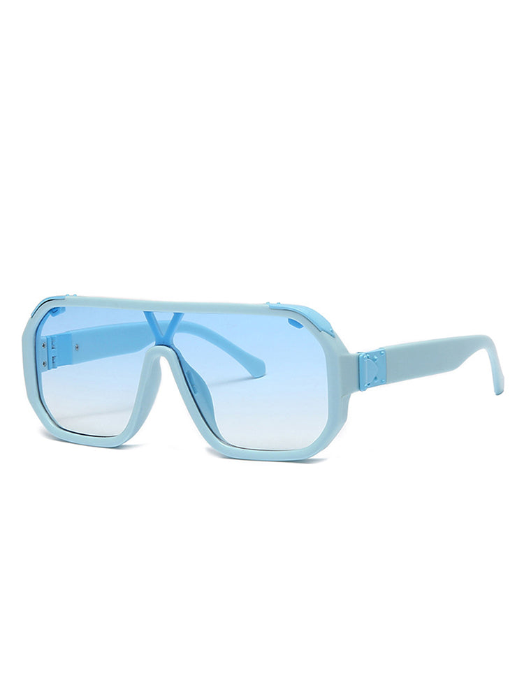 Square Frame UV400 Leopard Fashion Sunglasses