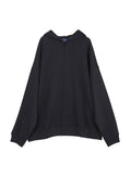 CASUAL SOLID COLOR ZIPPER BRUSHED COAT