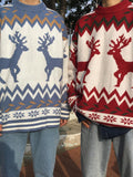 Deers Retro Loose Fitting Knit Sweater
