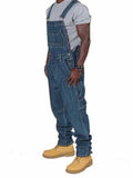 Loose Fit Multi-Pocket Cowboy Overalls Please Order 2-3 Sizes Larger